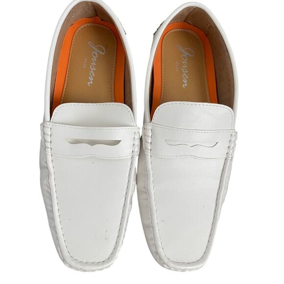Jousen Milan White Loafer Shoes Size 11.5 - Picture 3 of 7